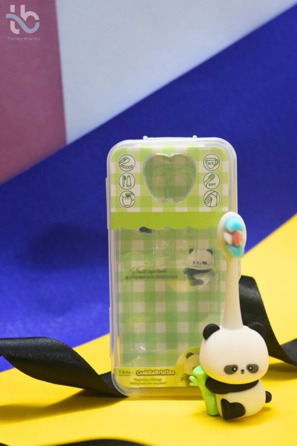 Kawaii-Q Panda Toothbrush with Box (Green)