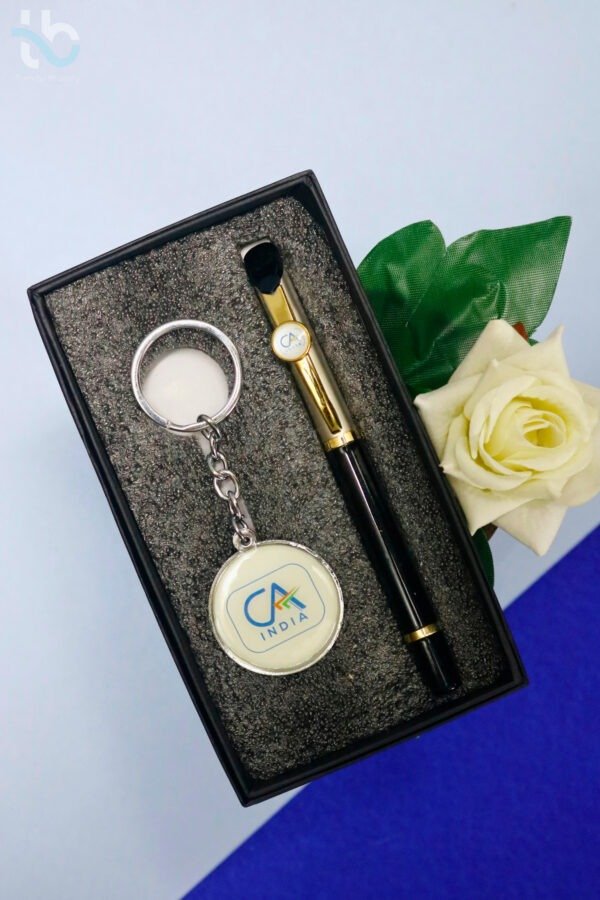 CA India Crystal Pen & Keychain Set
