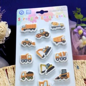 Construction Vehicle Magnetic Tack Set (14 pcs)