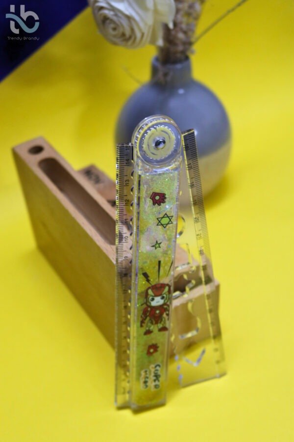 Robot Star Glitter Folding Ruler