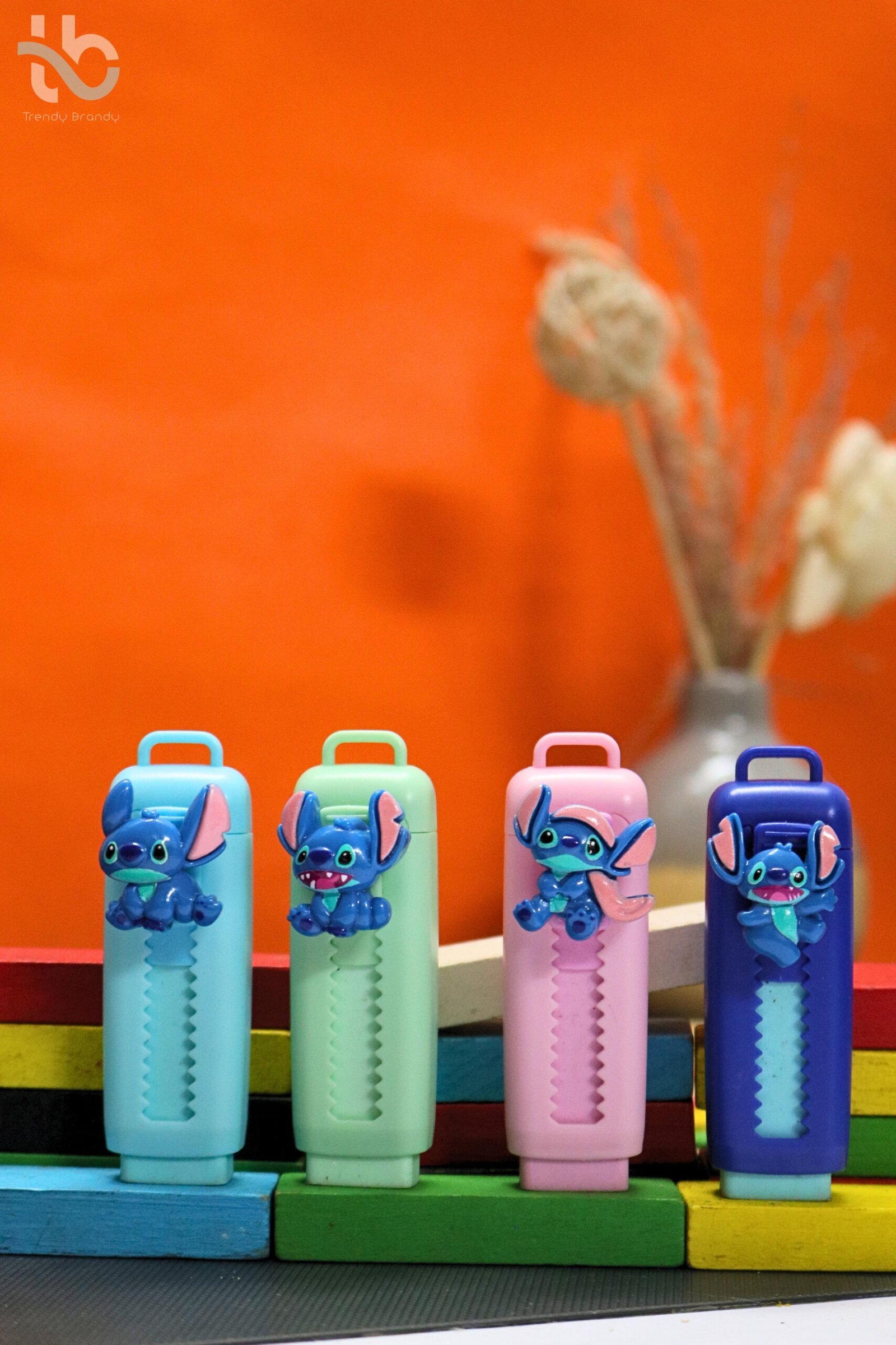 Blue Character Eraser Set (4 pcs)