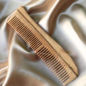 Neem Wood Wide-Tooth Comb (No Handle)